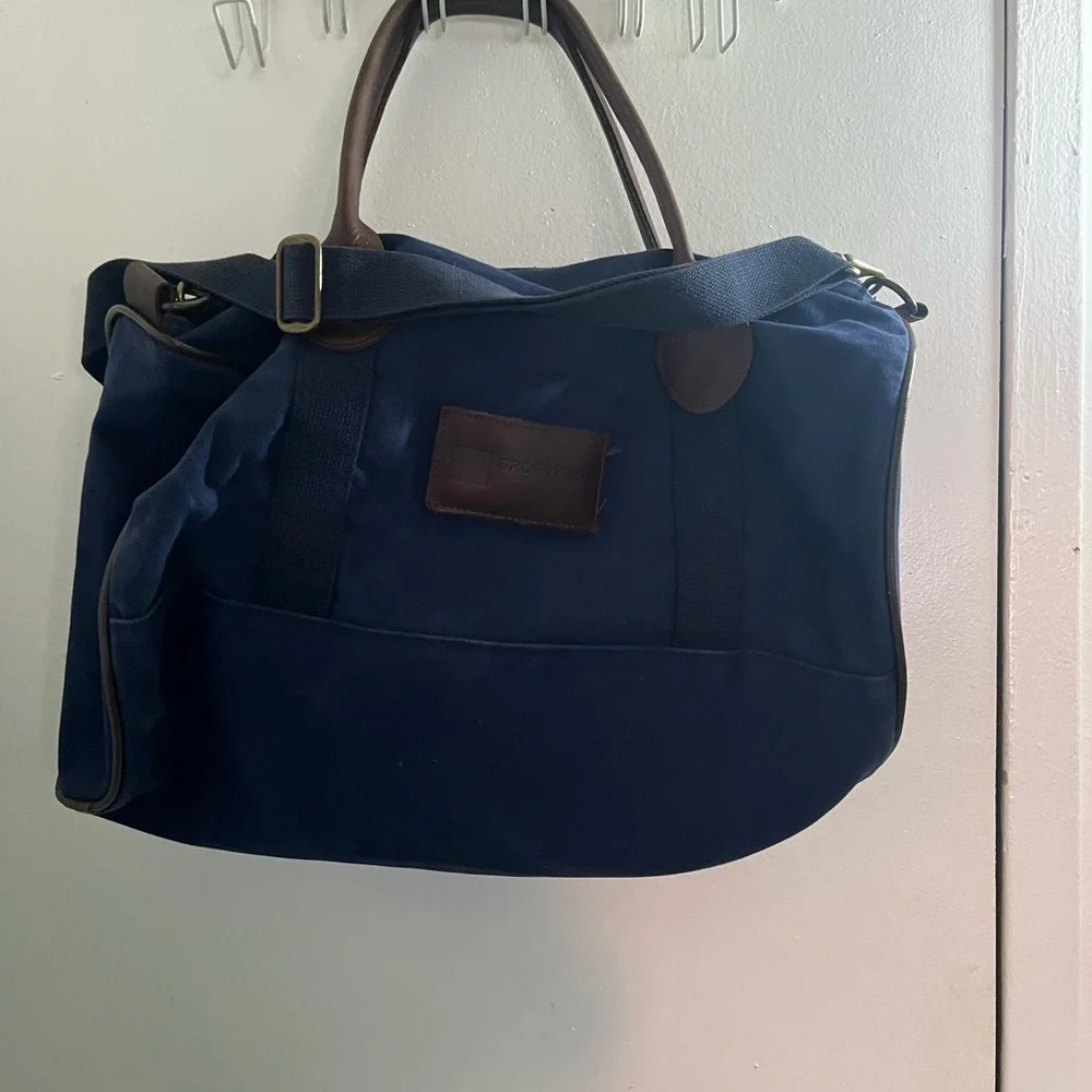Grosvenor Elegant Blue and Brown Men's Duffel Bag